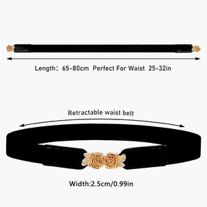 Awaytr Elastic Belt for 25-32 inch waist typically used for dresses.